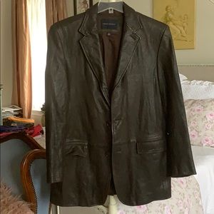 Banana Republic Men’s Leather Jacket/Blazer-Large